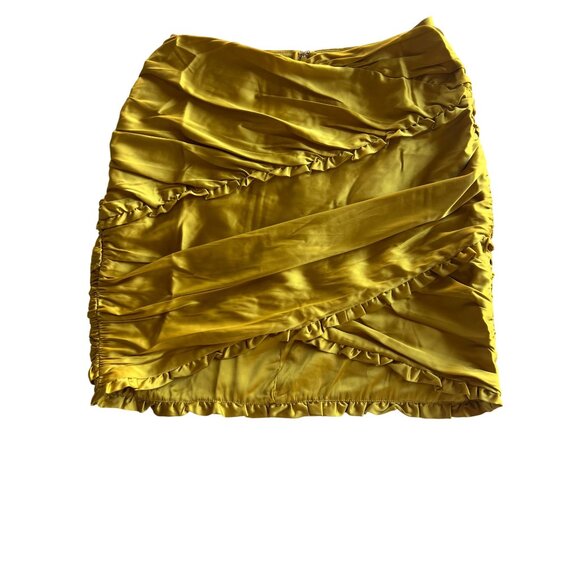 For The Love & Lemons Ruffle Alia Mini Skirt Size Small - Picture 9 of 16